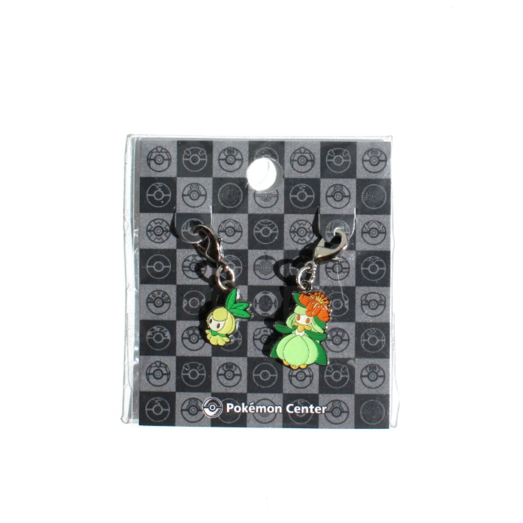 Pokemon Center Original Tokyo 2-Pc Metal Charm Petilil #548 Lilligant #549